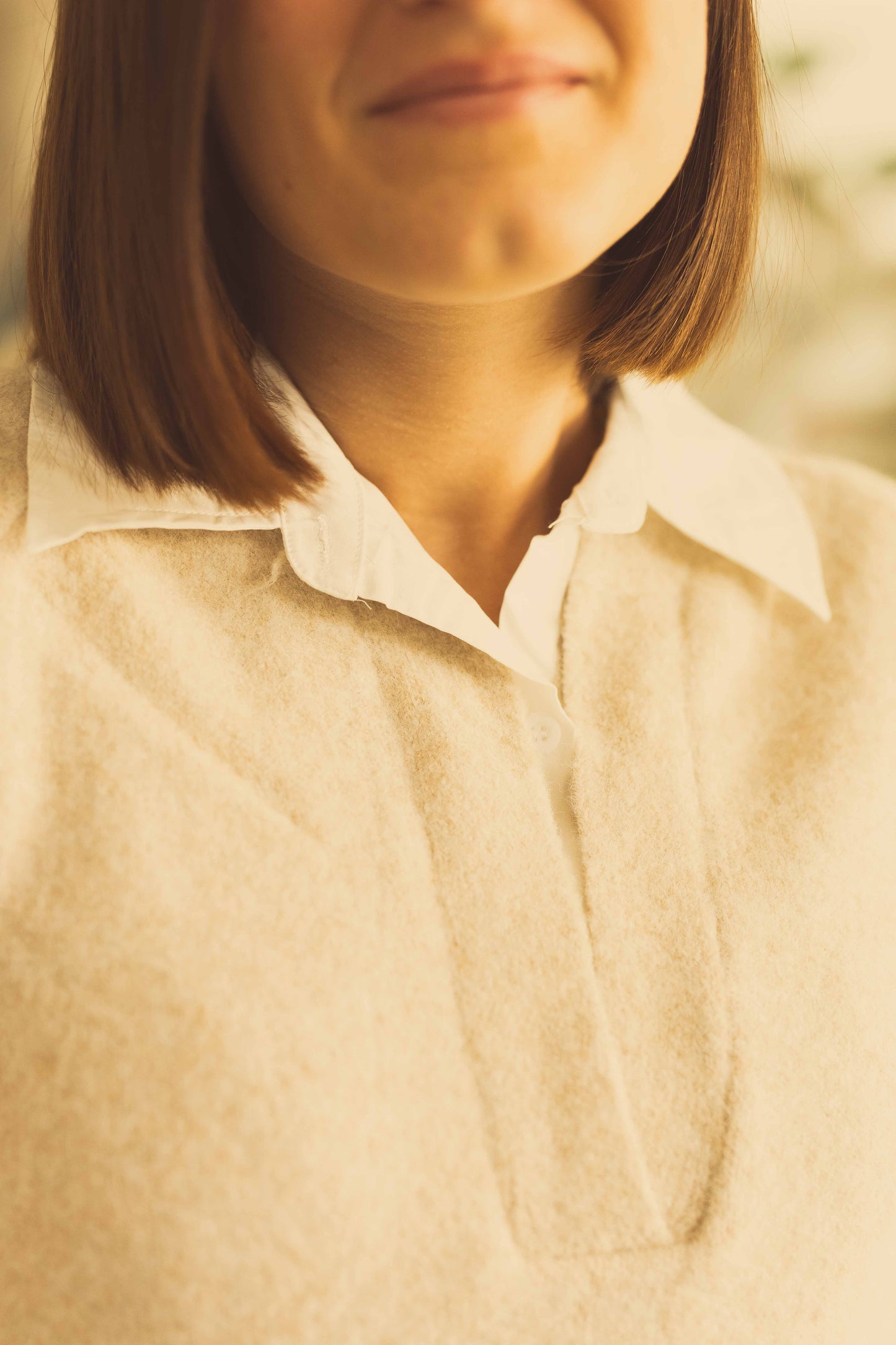 Pull chemise Romy beige