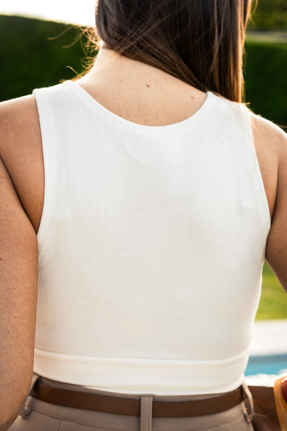 Crop top Léna - Blanc