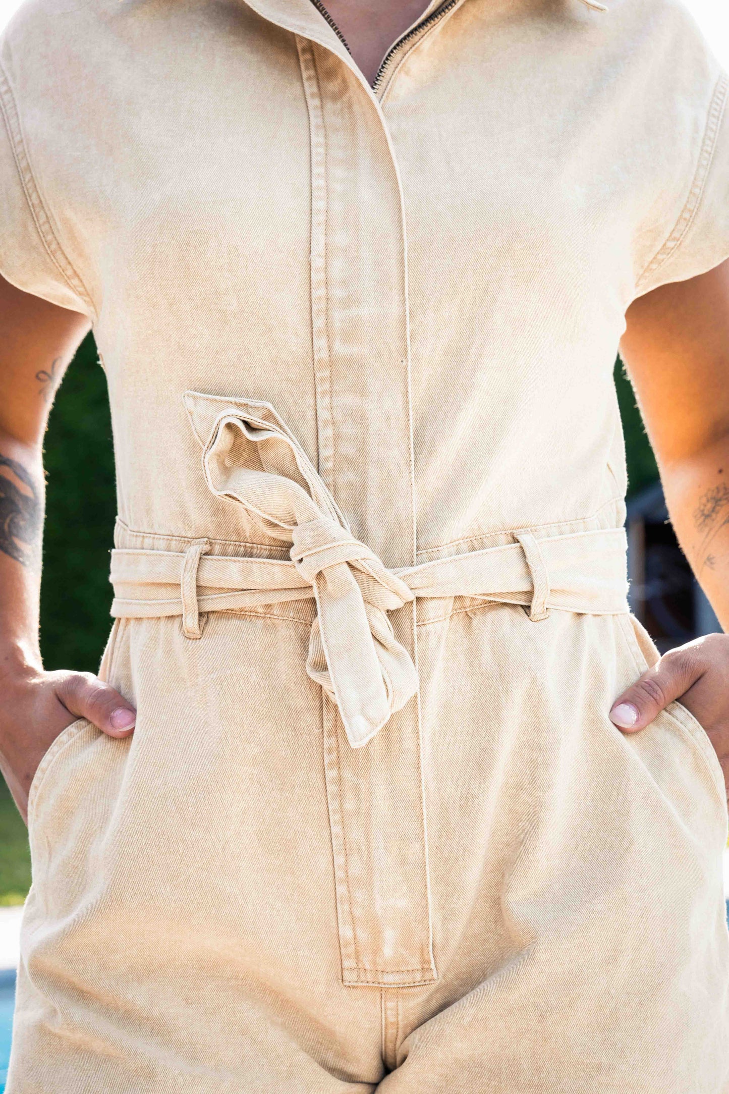 Combi short Elise - Beige