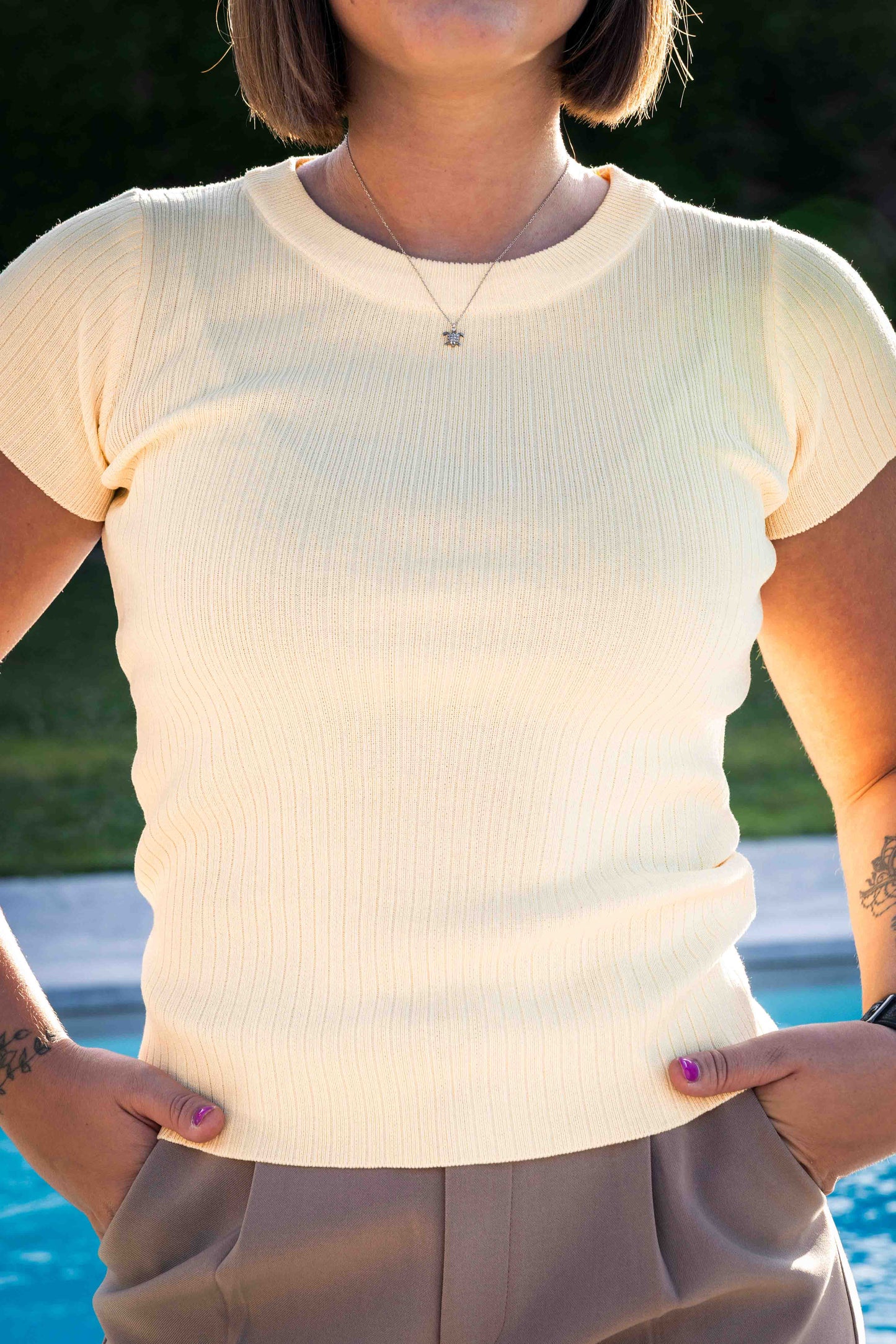 T-shirt Luna jaune