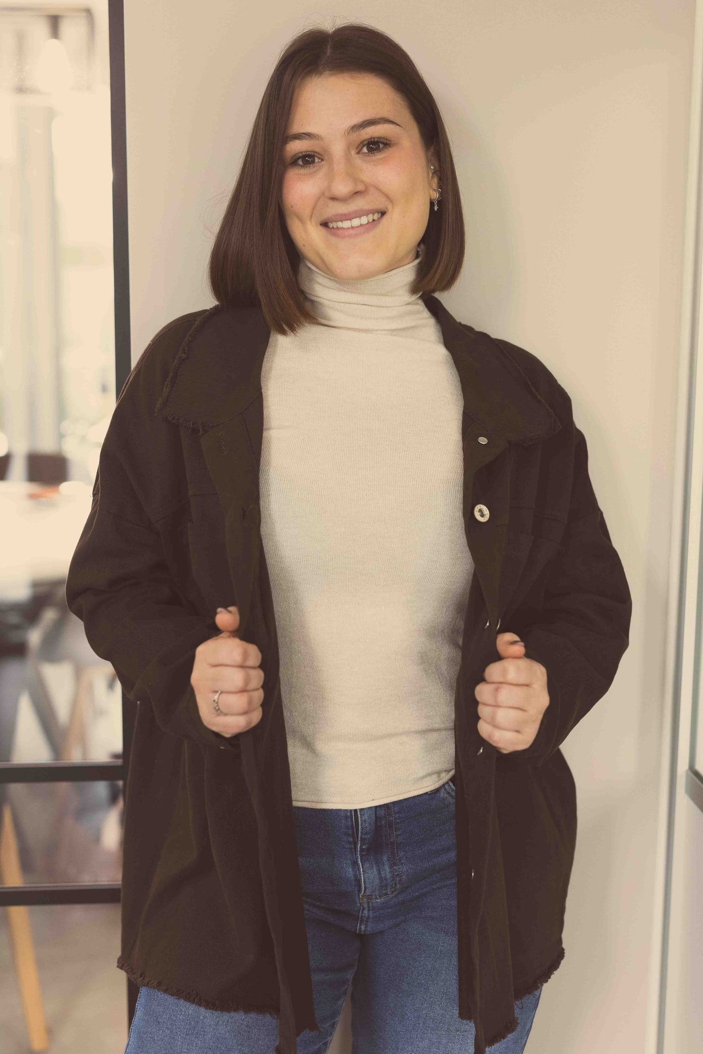 Veste Victoria marron